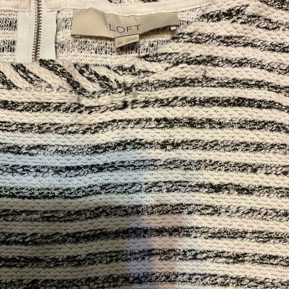 ANN TAYLOR LOFT COTTON BLEND STRIPPED SWEATER - Picture 3 of 7